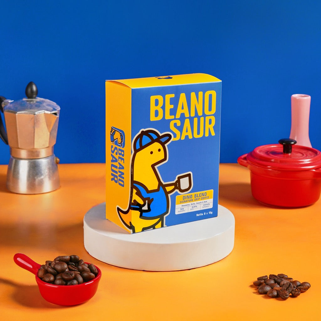 DINO BLEND SIGNATURE DRIP COFFEE — 8 sachets, 15g each